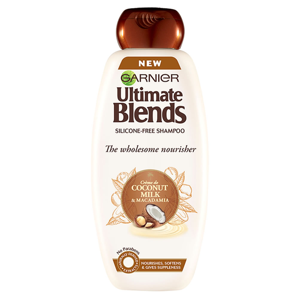 Garnier Ultimate Blends Coconut Milk Dry Hair Shampoo 360ml Image 1