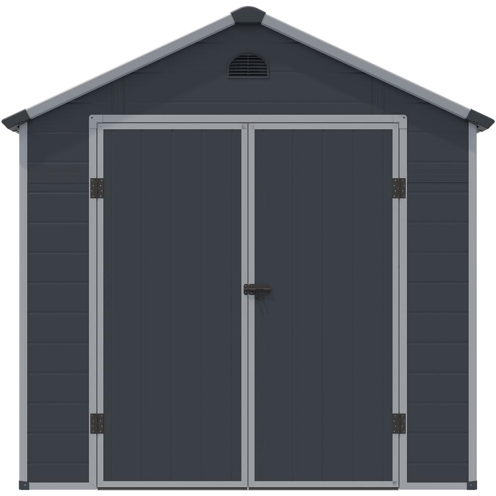 Airevale 8X6 Plastic Shed - Dark Grey Image 8