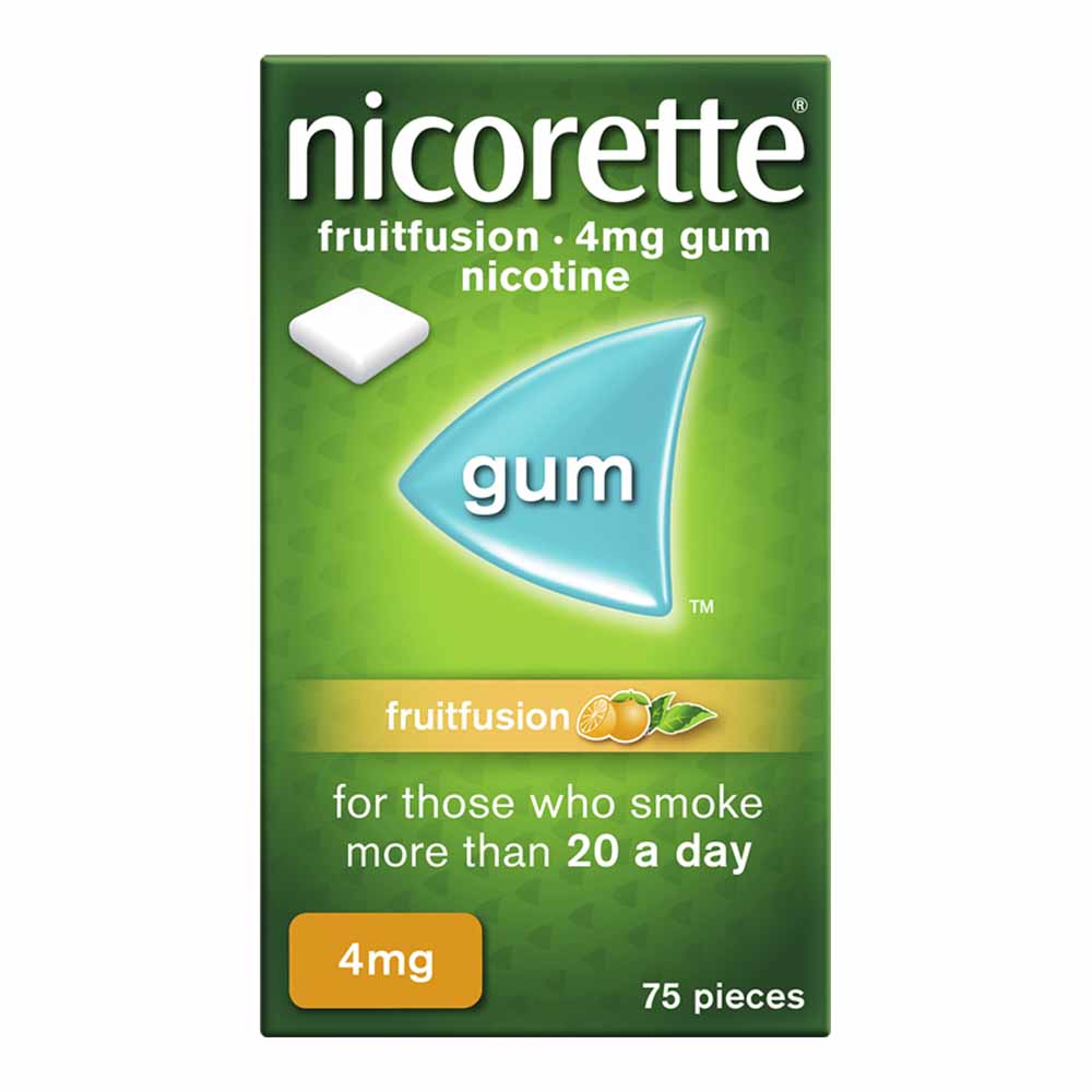 Nicorette Gum Fruit Fusion 4mg 75 Pack Image 1
