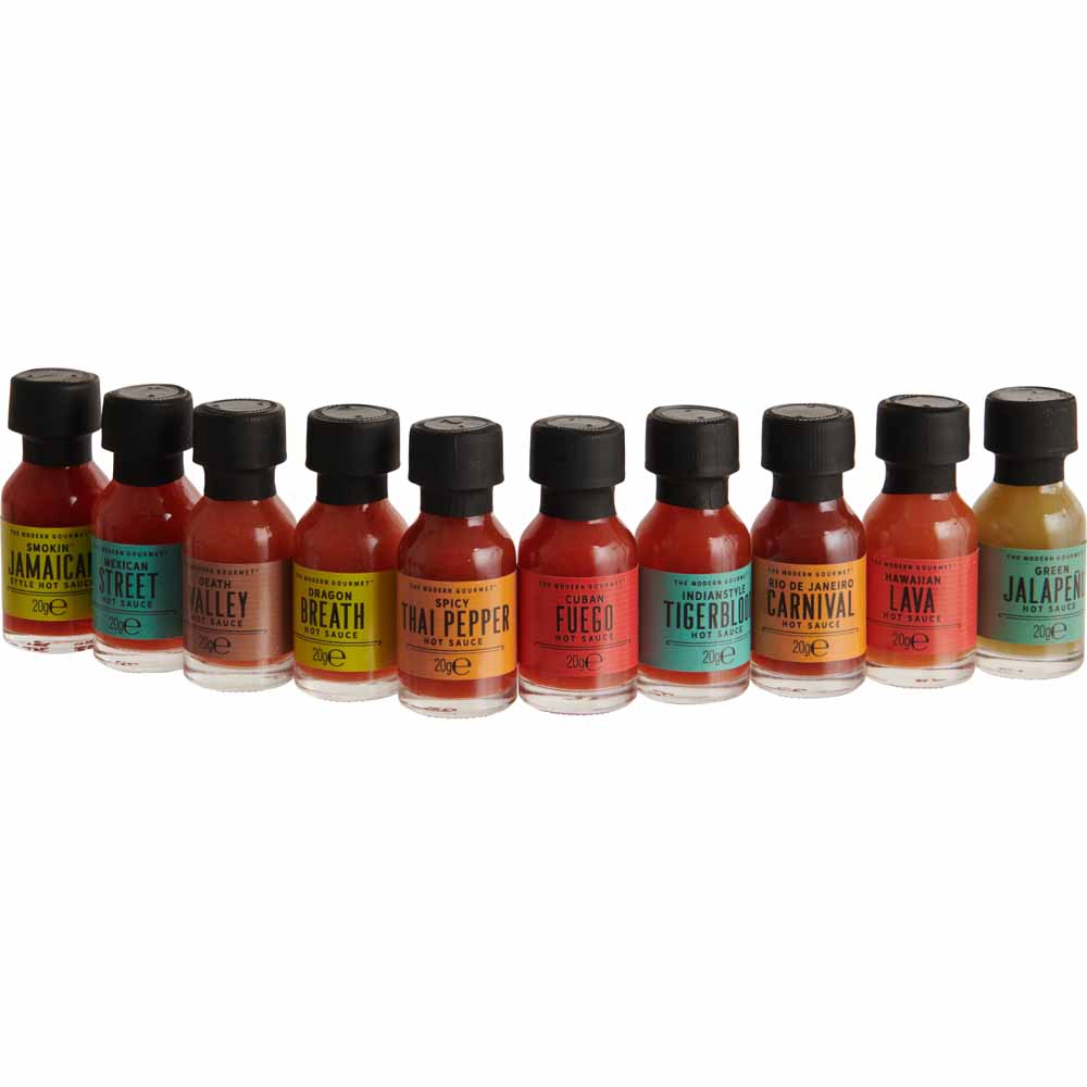 Wilko Hot Sauce Set 10 piece Wilko