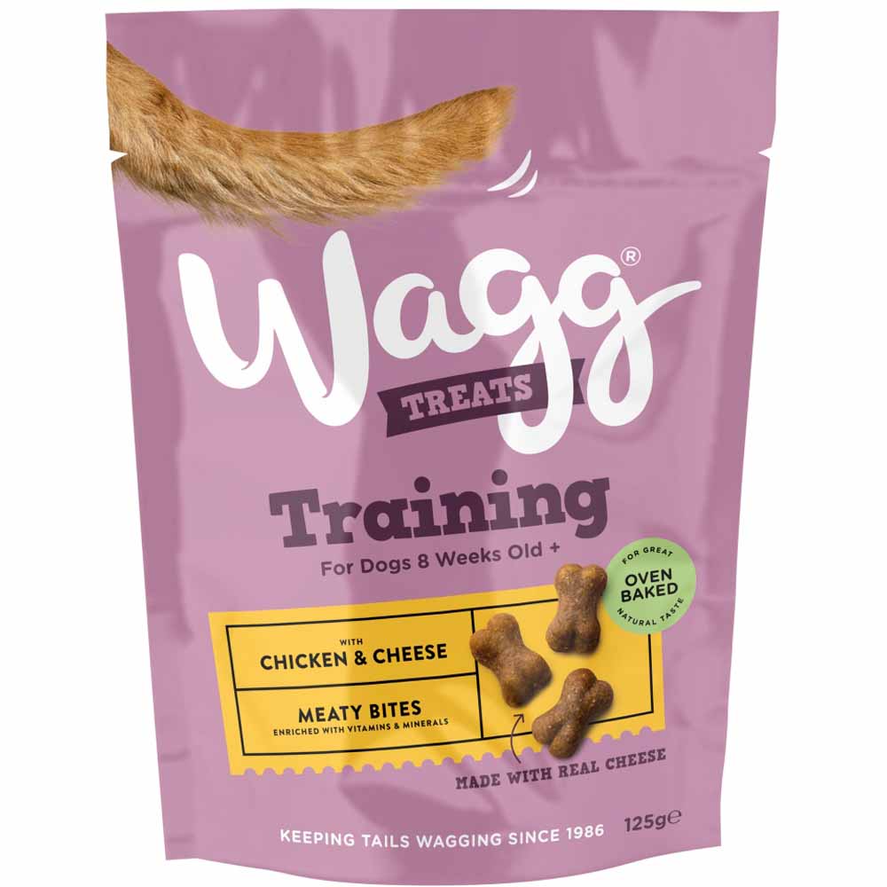 Wagg Chicken and Cheese Dog Training Treats 125g  - wilko