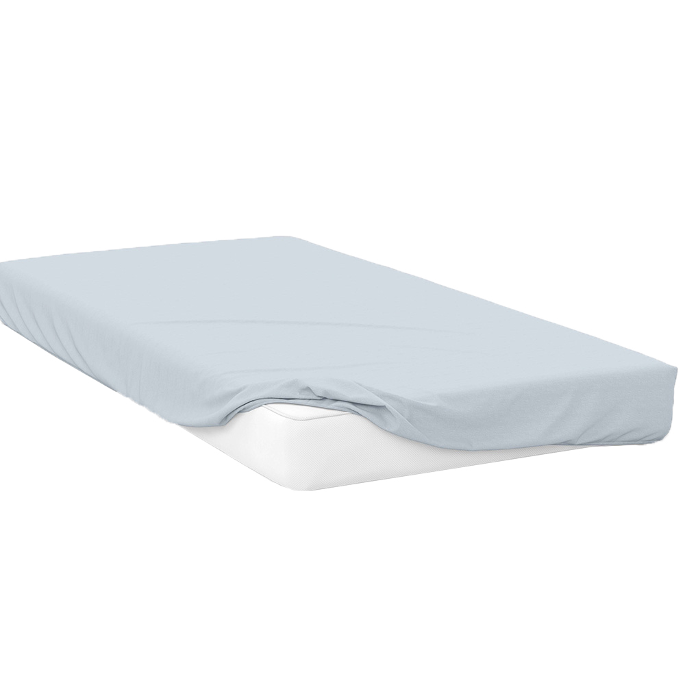 Serene King Size Duck Egg Fitted Bed Sheet Image 1