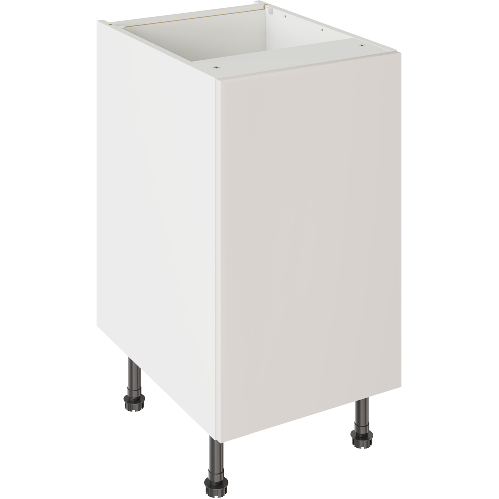Kitchen Kit Slab Gloss Light Grey Base Kitchen Cabinet Flatpack 450mm Image 1