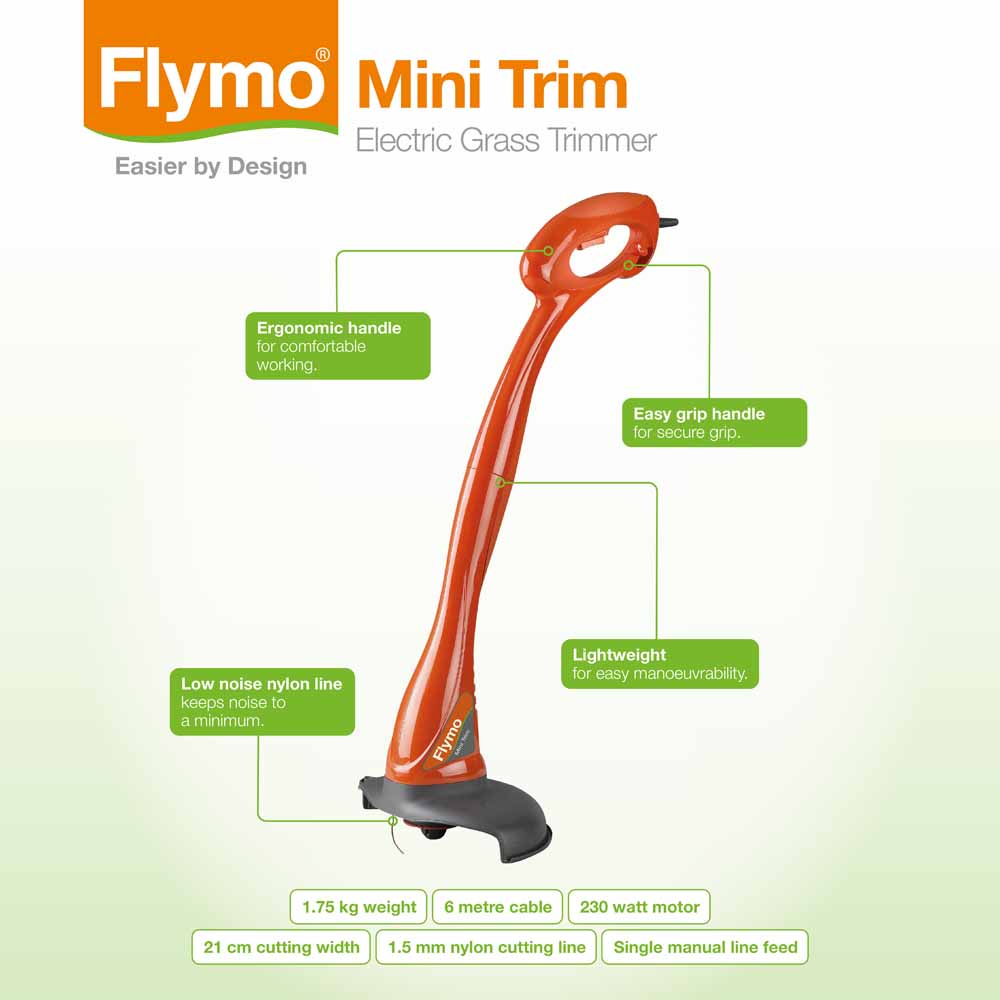 Flymo Easimow Mini Trim Lawnmower and Mini Trimmer Pack Image 4