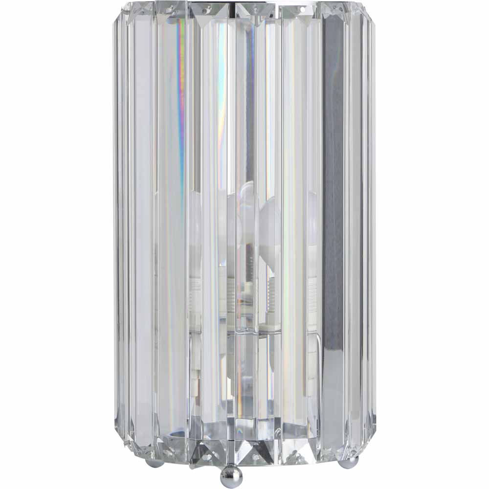 Wilko Clear Acrylic Table Lamp Image 3