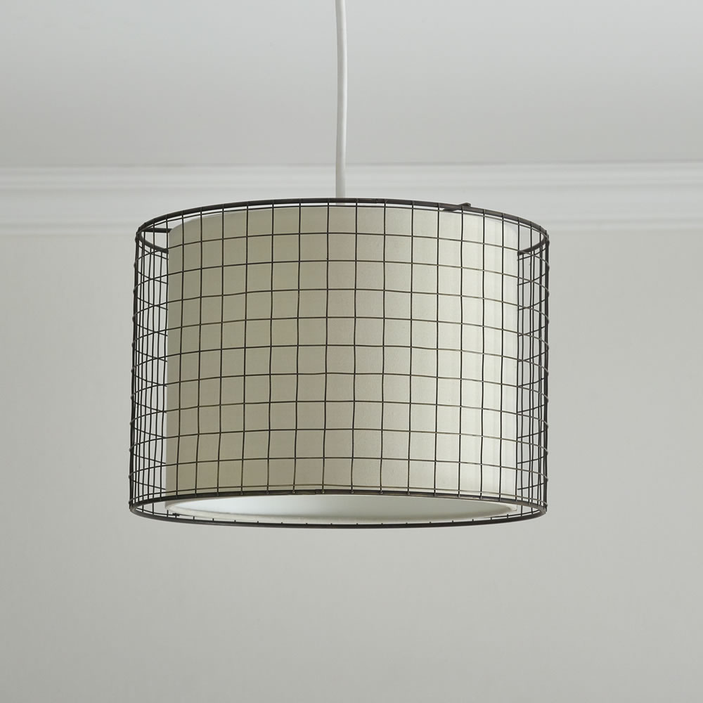 green lamp shade wilko