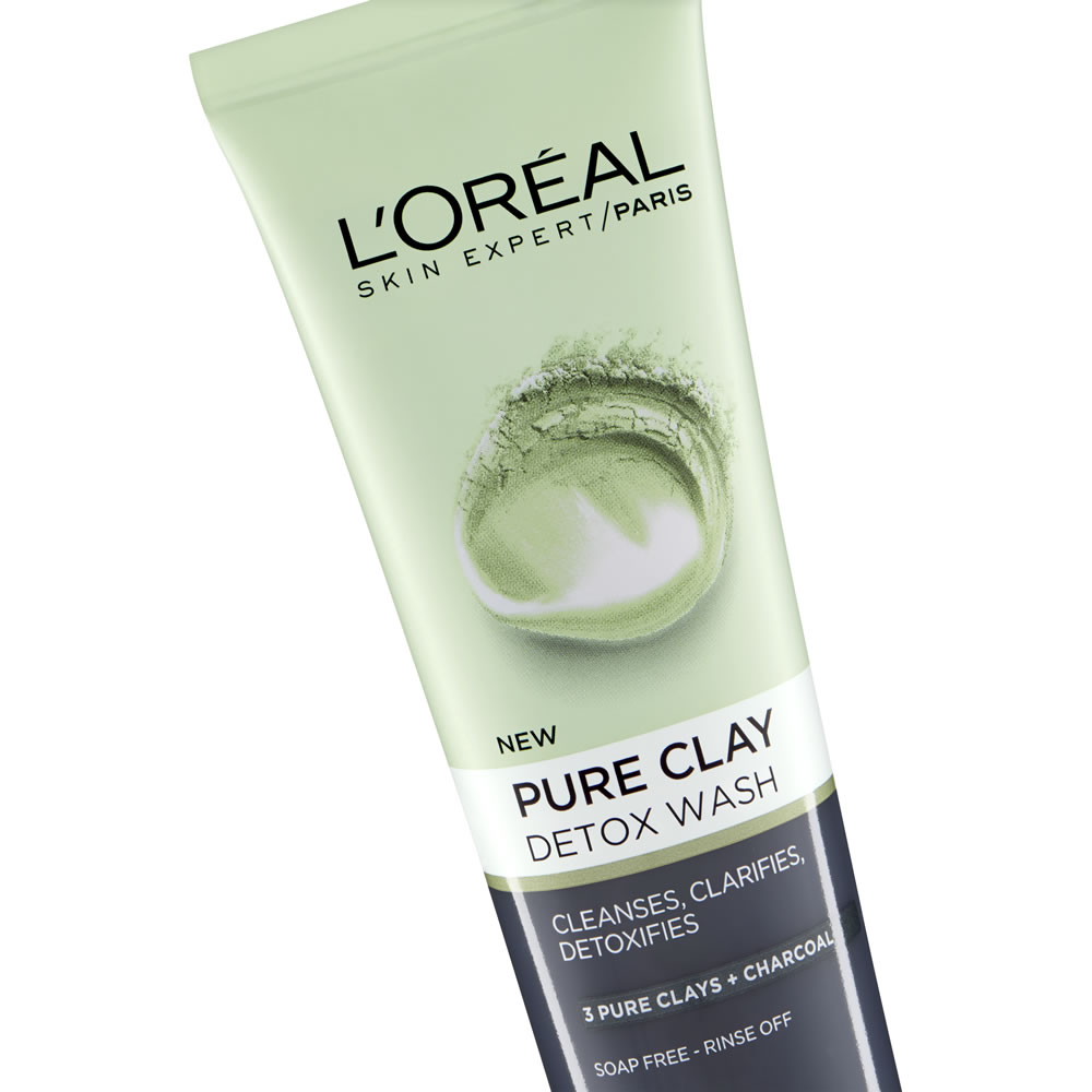 L’Oréal Paris Skin Expert Pure Clay Detox Wash 150ml Image 2