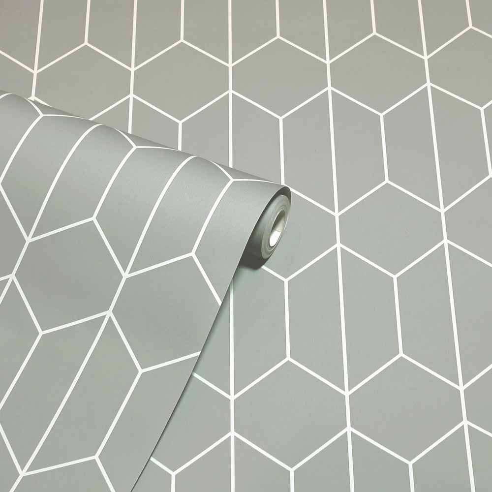Arthouse Linear Geo Grey Wallpaper Image 2