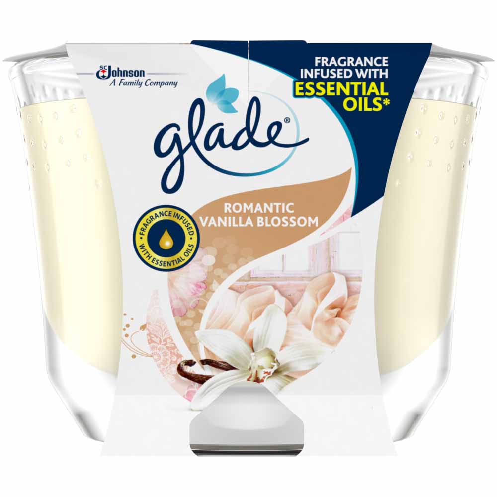 Glade Large Candle Vanilla Blossom Air Freshener 224g Image 2