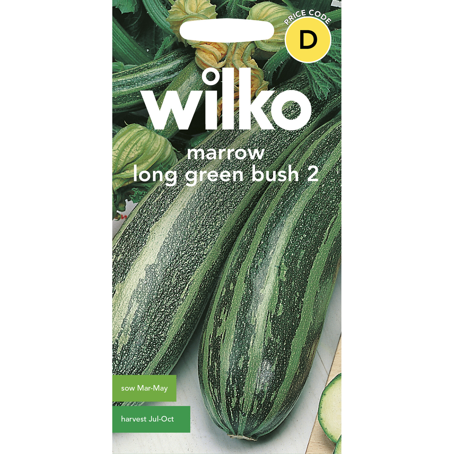 Marrow Long Green Bush Seeds Image 1