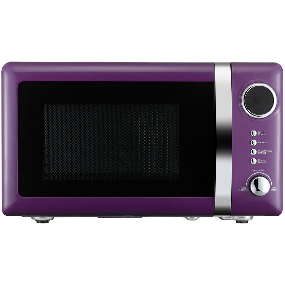 Wilko Colour Play Purple Microwave 20L Image
