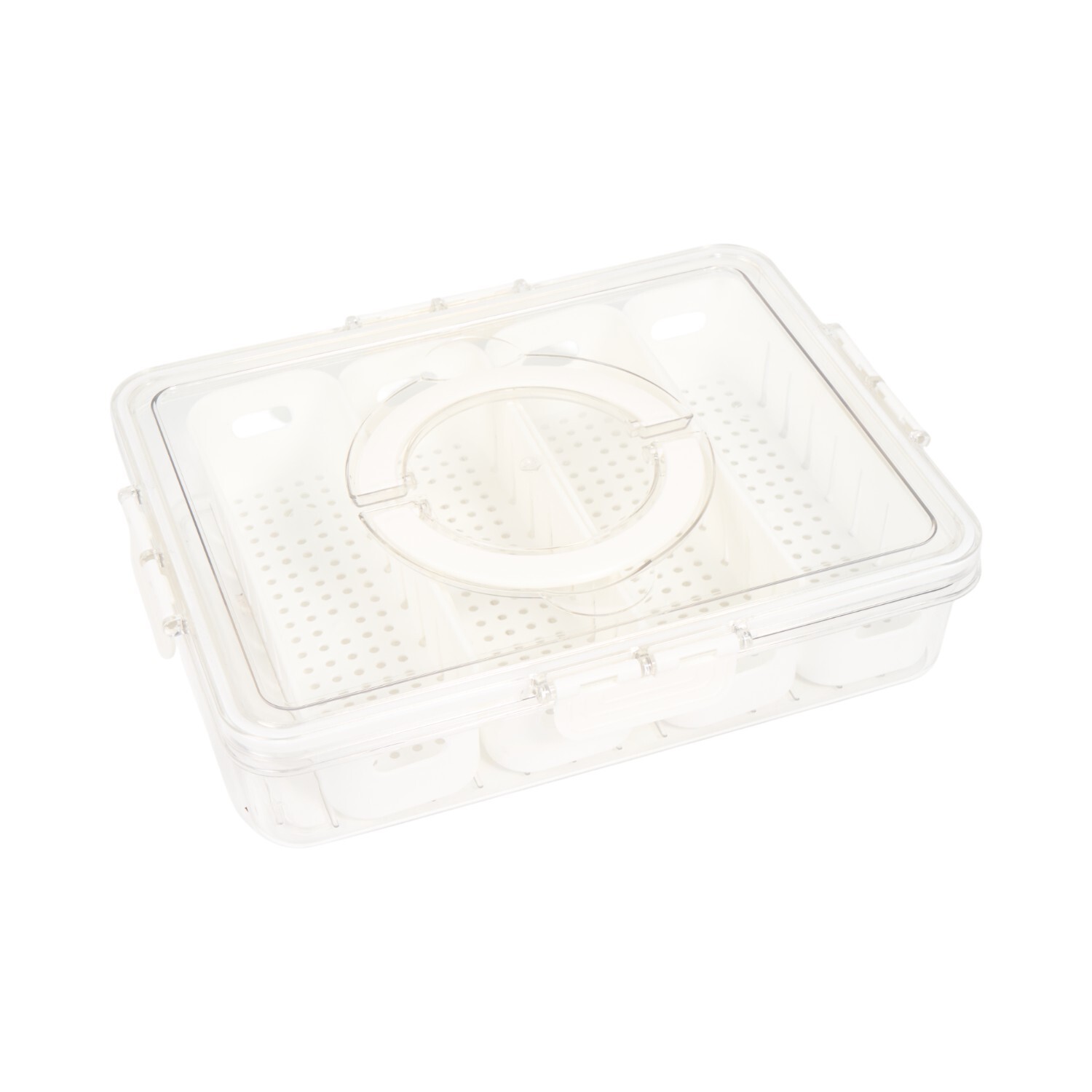 Fridge Storage With Lid and 4 Compartments Image 2