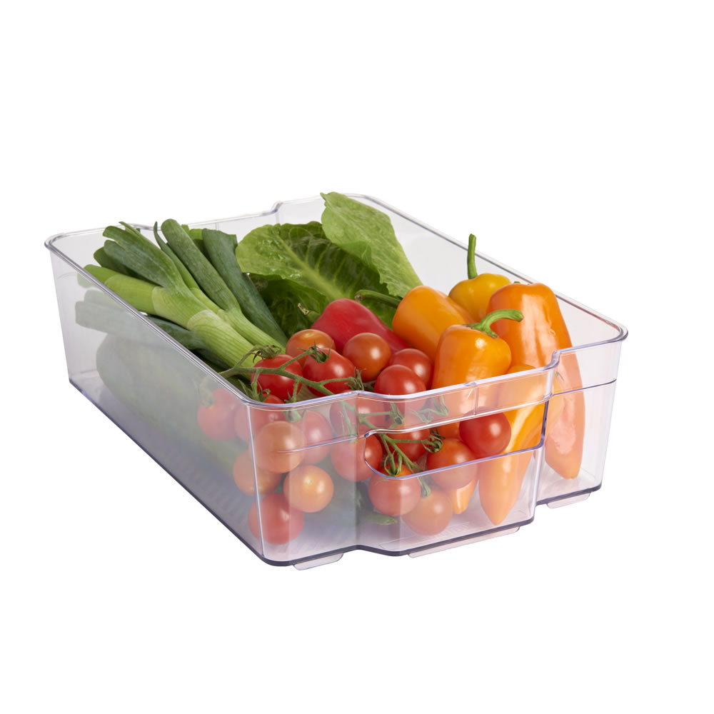 Wilko 12 x 8 Inches Fridge and Freezer Storage Bin Image 2