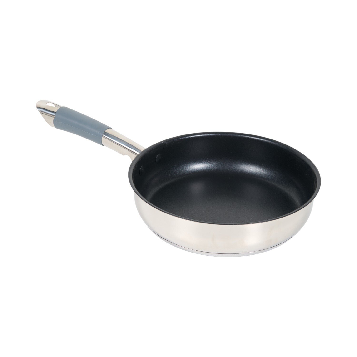 Salter 24cm Non Stick Fry Pan with Silicone Handle Silver Image 3
