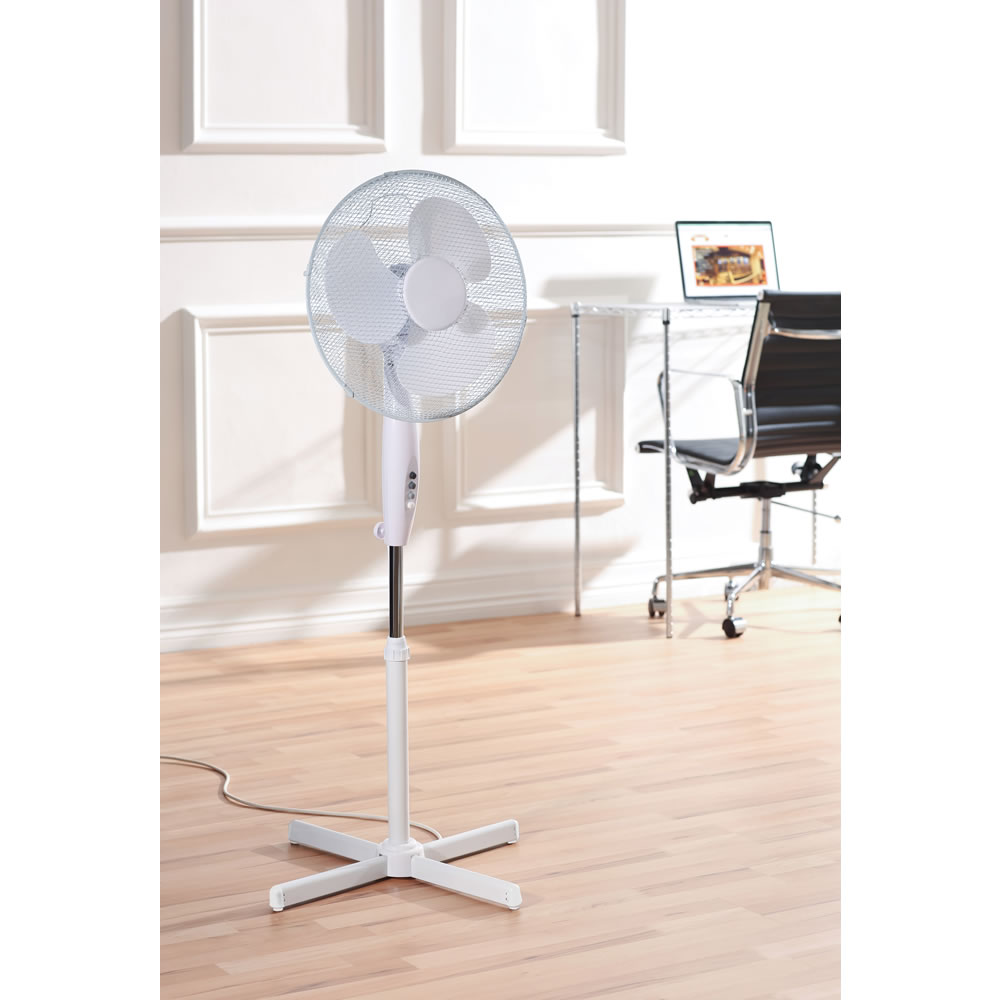 Fine Elements Stand Fan White 16 Inch Image 2