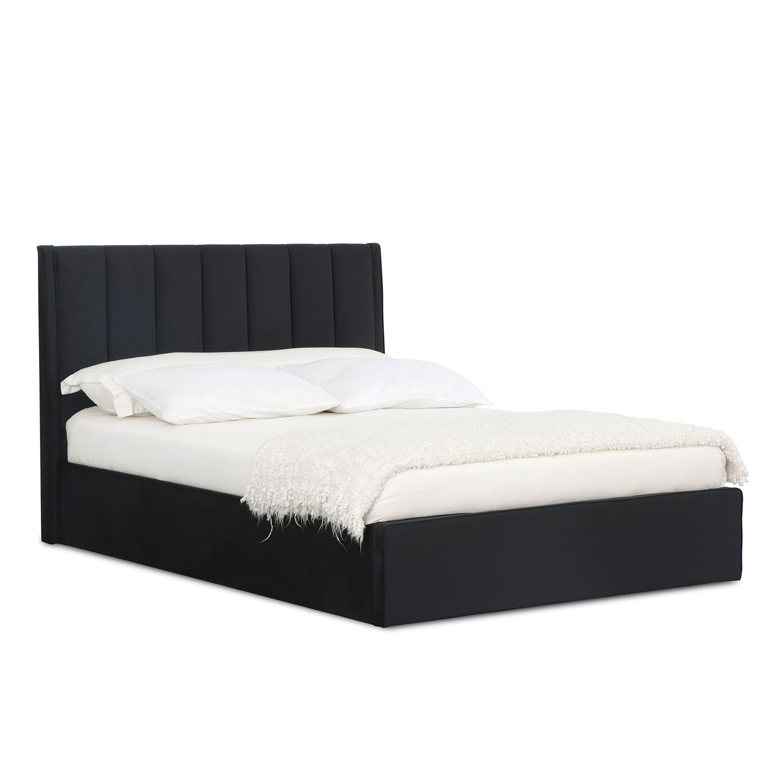 Willow Ottoman Black - Black / King Image 5