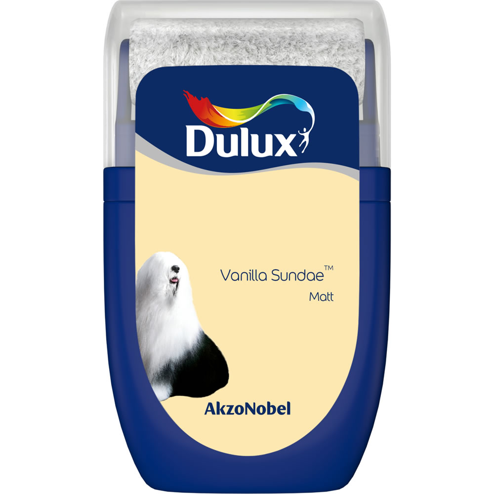 Dulux Vanilla Sundae Matt Emulsion Paint Tester Pot 30ml Image 1