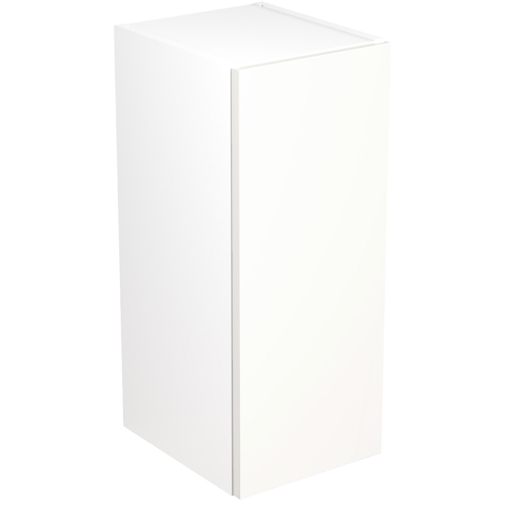 Kitchen Kit Slab Standard White Wall Kitchen Cabinet Flatpack 300mm Image 1