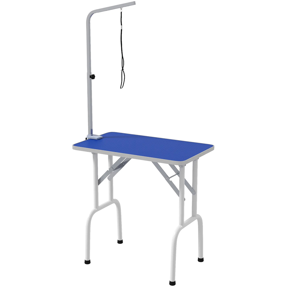 PawHut Blue Foldable Dog Grooming Pet Table Image 1