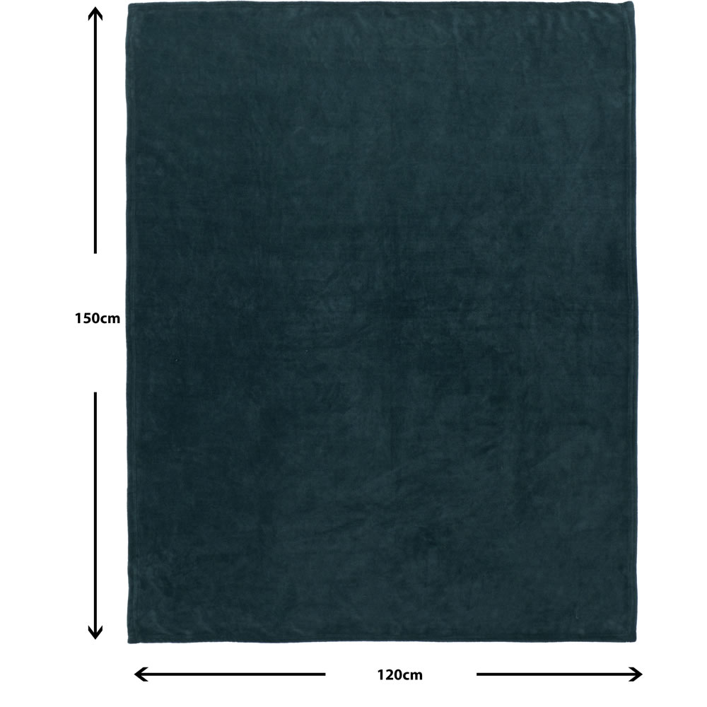 Wilko Green Ultrasoft Throw 120 x 150cm Wilko