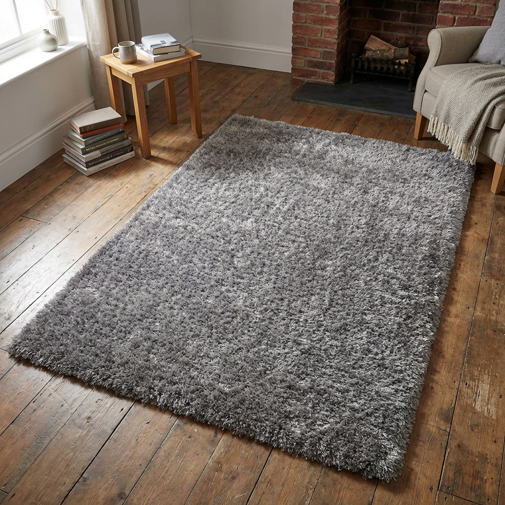 Soft Sumptuous Rug Silver 170cm Image 4
