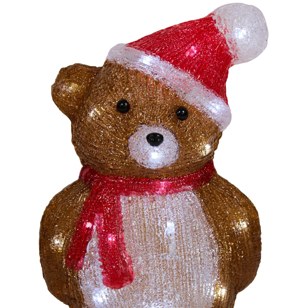 Acrylic LED Christmas Bear Decoration Image 7