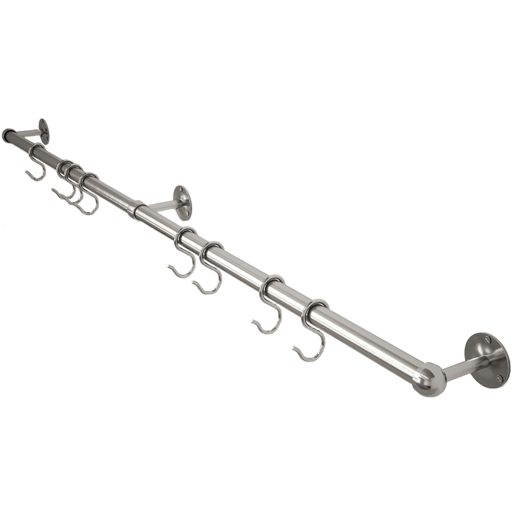 Rothley Brushed Utensil Rail 19 x 1000mm Image 1