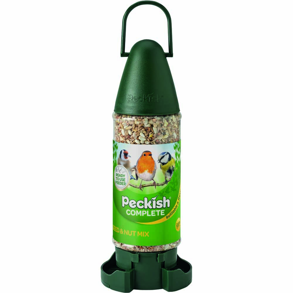 Peckish Wild Bird Complete Seed Mix and Feeder 400g Image 1