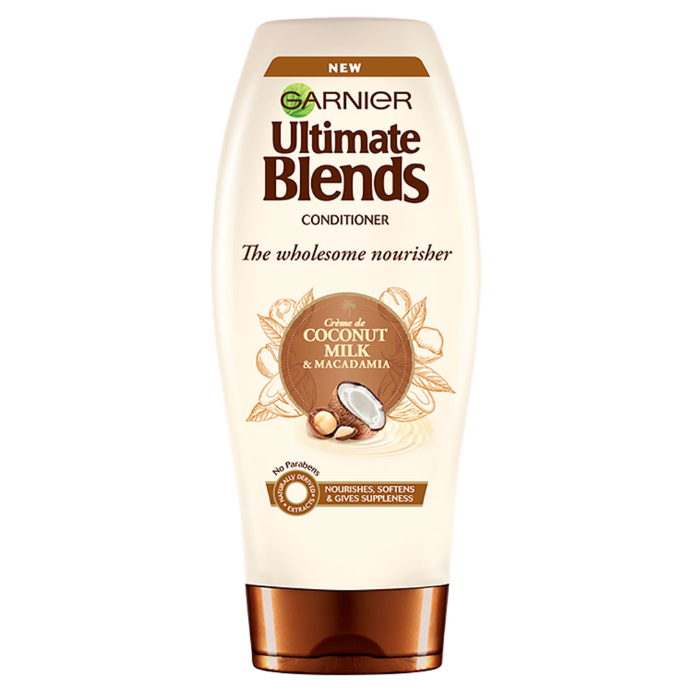 Garnier Ultimate Blends Coconut Milk Dry Hair Conditioner 360ml Image 1