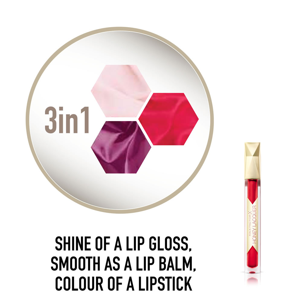 Max Factor Colour Elixir Honey Lacquer Lip Gloss Floral Ruby 25 3.8ml Image 3