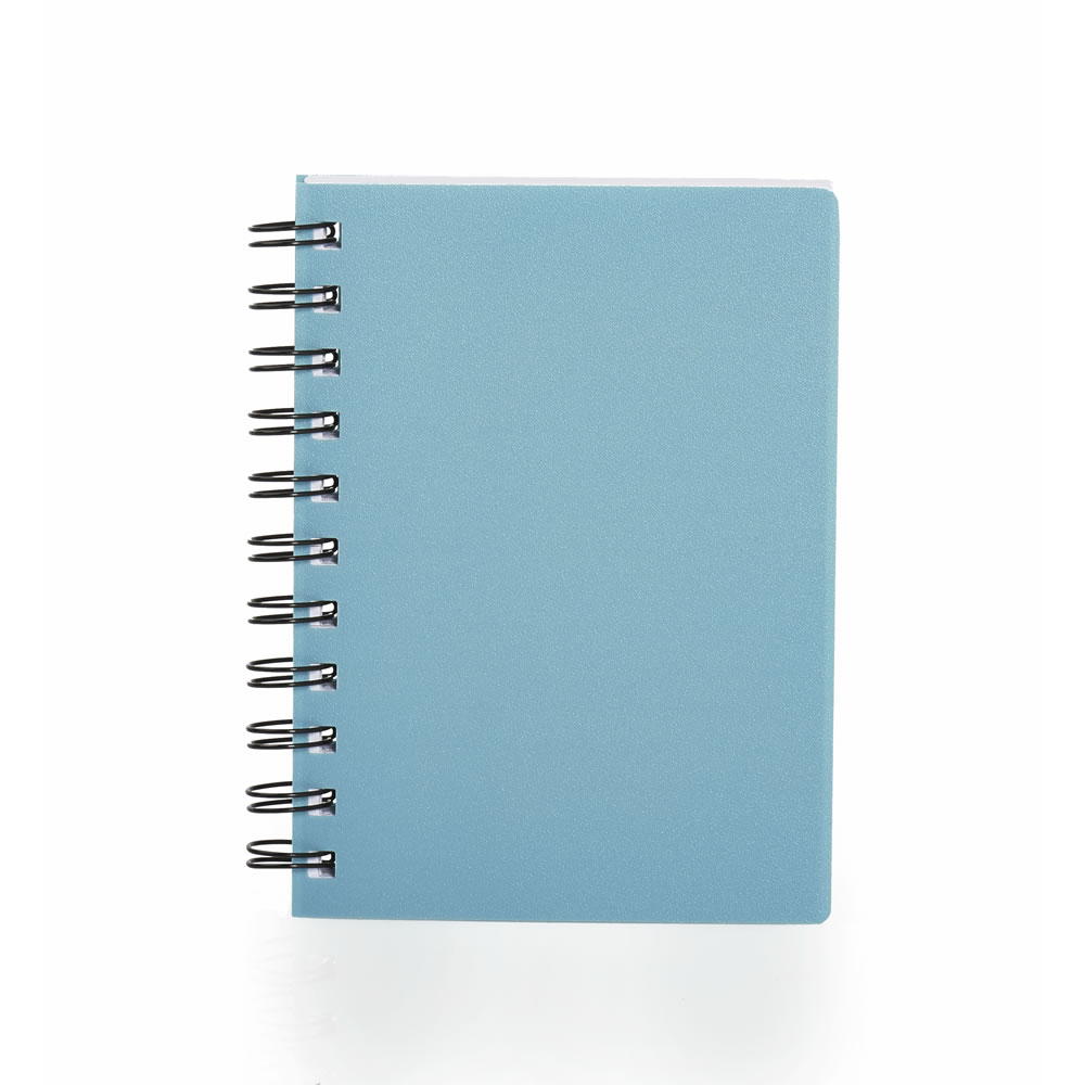 Wilko Notebook PP Cover Blue A6 Image 2
