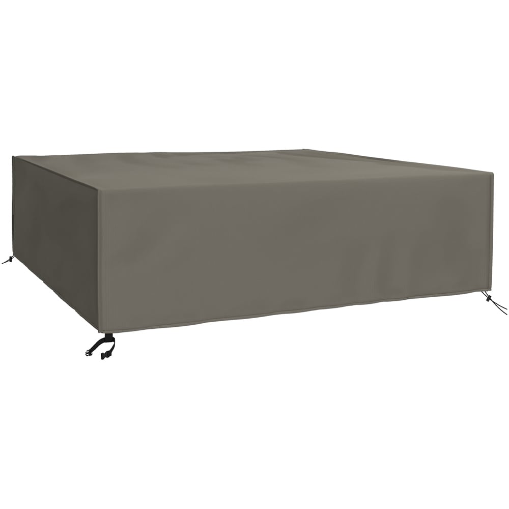 Outsunny Grey 600D Oxford Square Rattan Furniture Cover 230 x 230 x 70cm Image 1