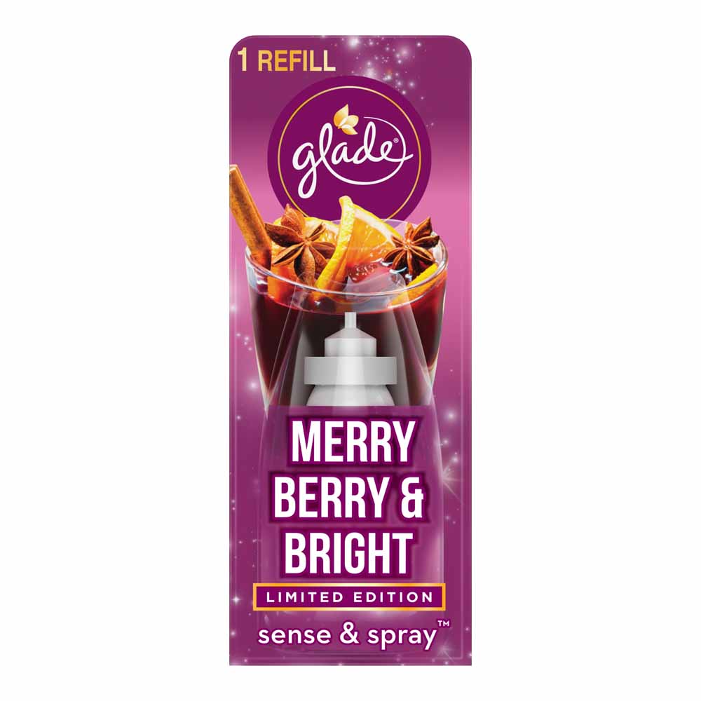 Glade Sense and Spray Refill Merry Berry and Bright Air Freshener 18ml Image 1