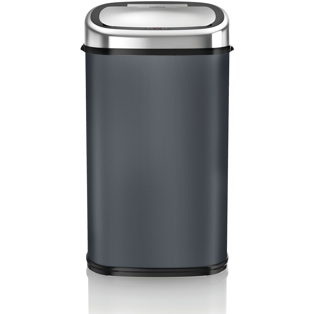 Tower Charcoal Square Sensor Bin 58L Image 3