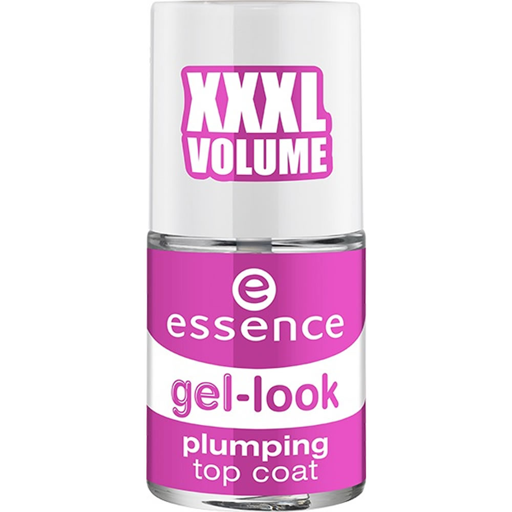 essence Gel Look Nail Plumping Nail Top Coat Clear Image
