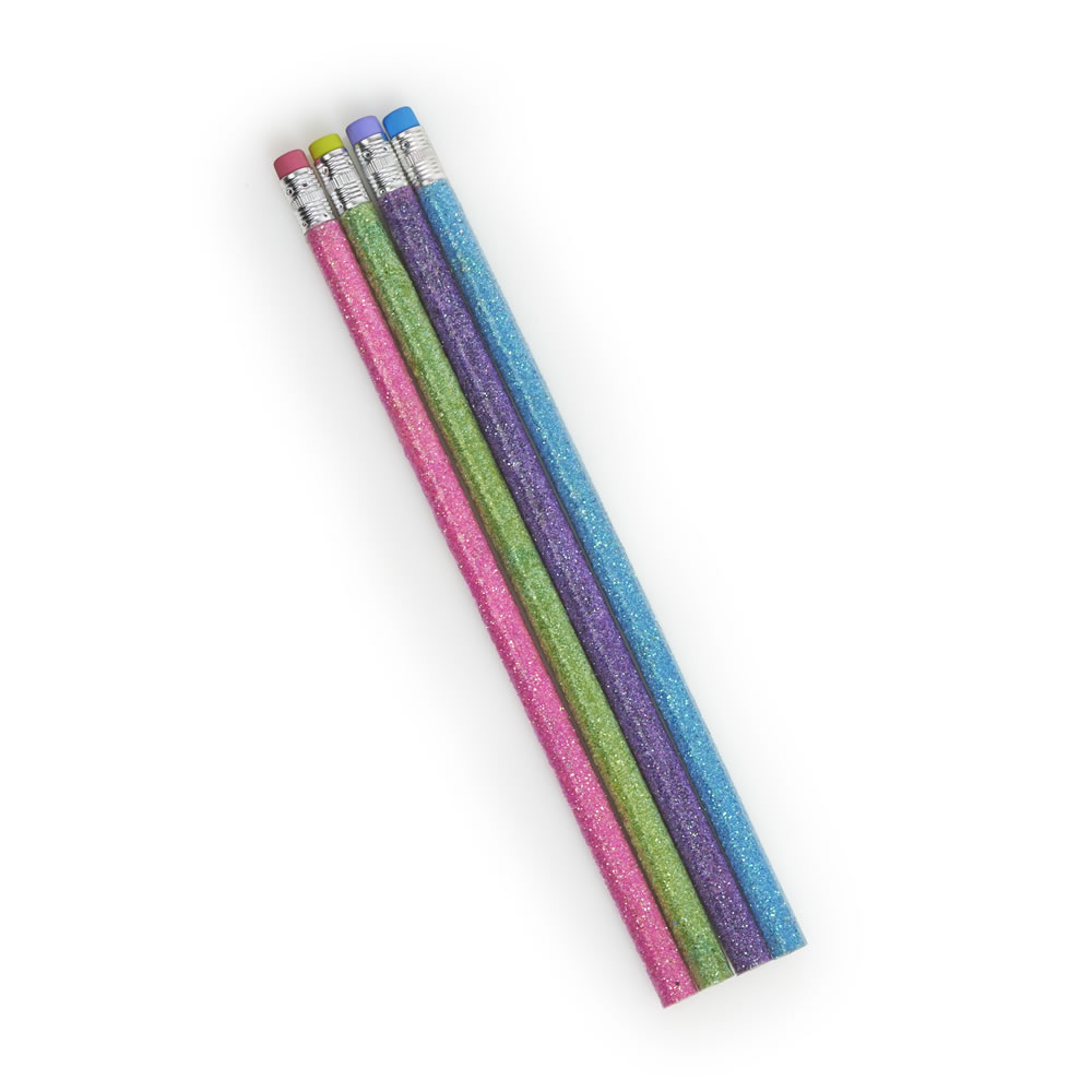 Wilko Glitter Pencils Assorted Image