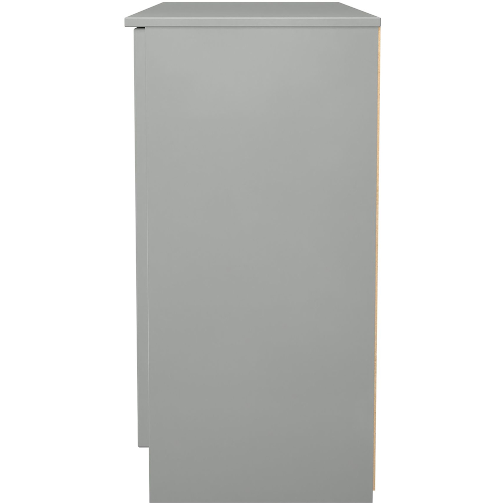 Crowndale Milan 2 Door 3 Drawer Dusk Grey Sideboard Ready Assembled Image 3