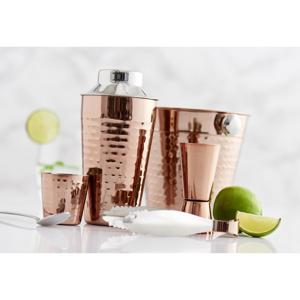 Wilko Copper Effect Barware Set Image 3