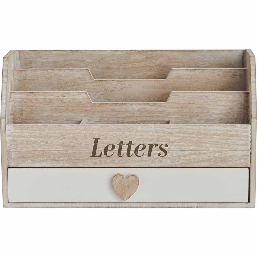 Wilko Letter Rack with Drawer Image 1