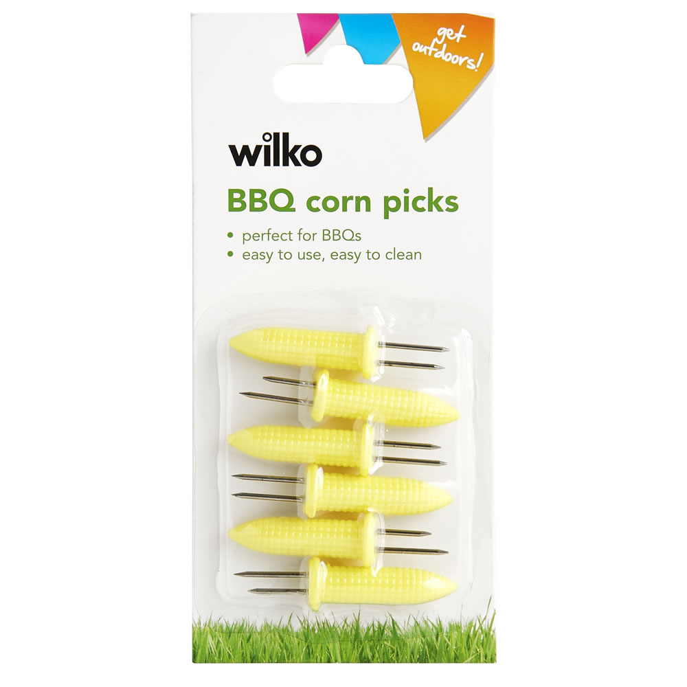 Wilko BBQ Corn Picks 6pk Image