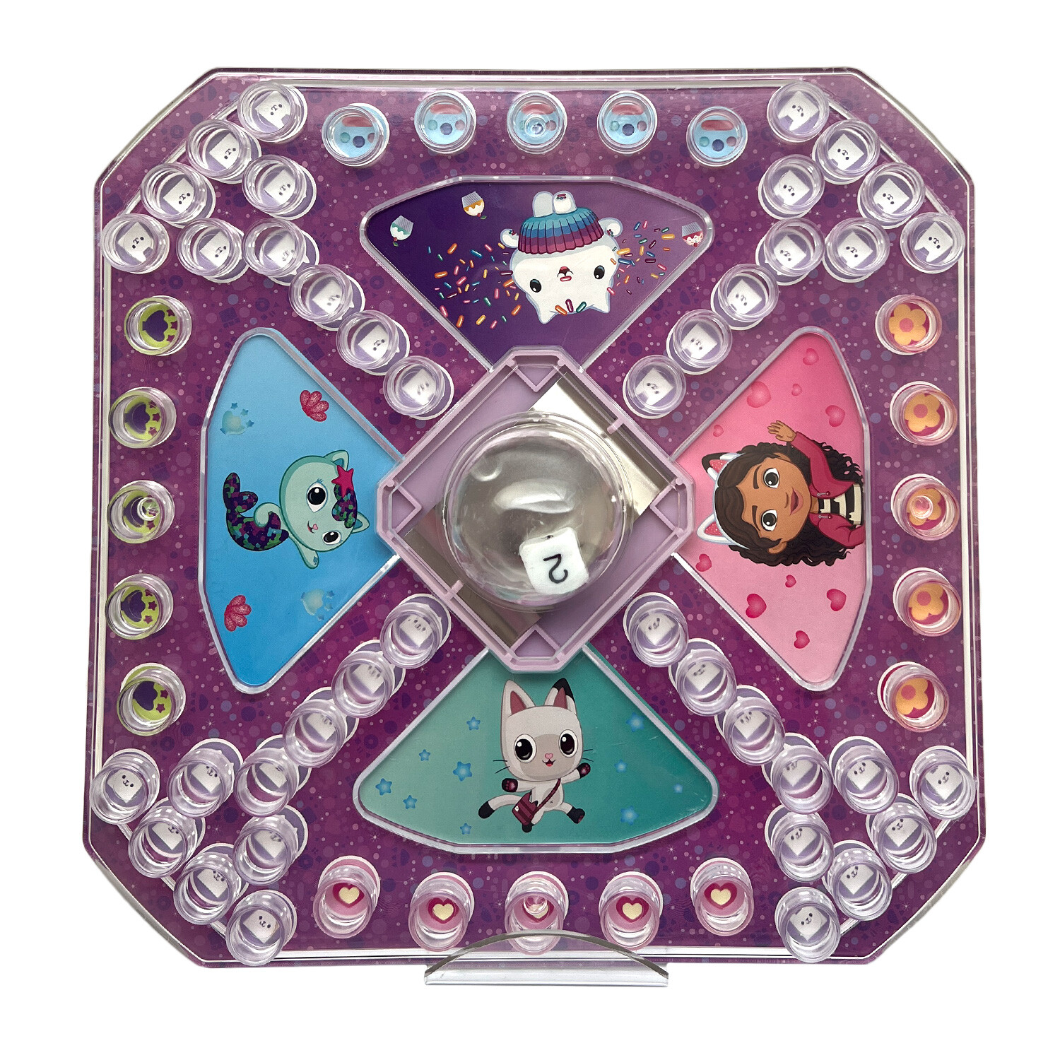 Gabby's Dollhouse Ludo Pop-up Game - Purple Image 2