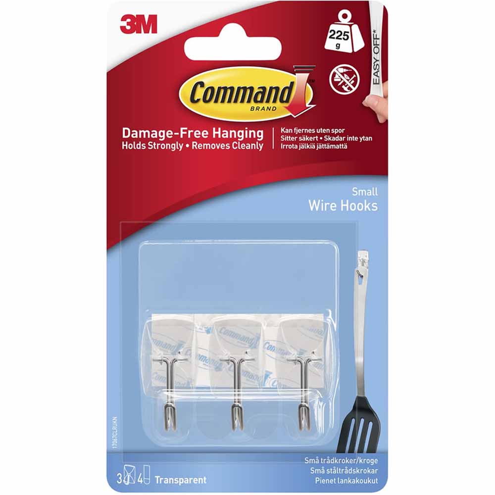 Command Damage Free Small Wire Hooks 3 Pack Image 2