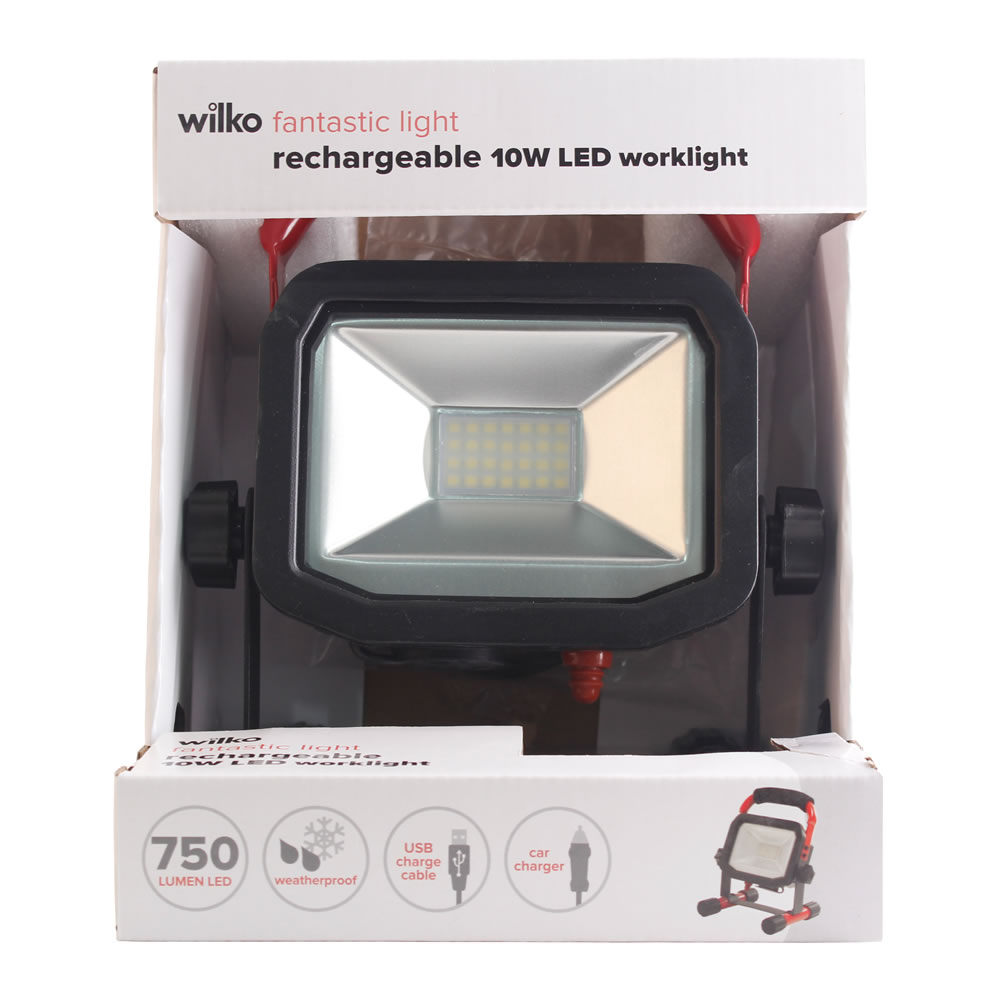 Wilko Work Light 10W Rechargeable and USB Image 4