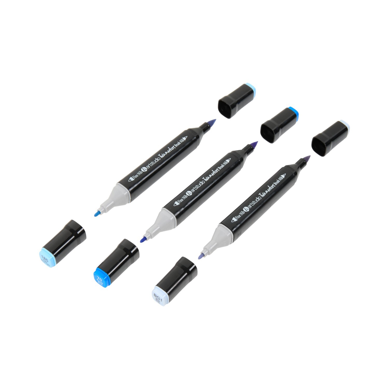 Pack of 10 Dual Tip Aqua Markers Image 4