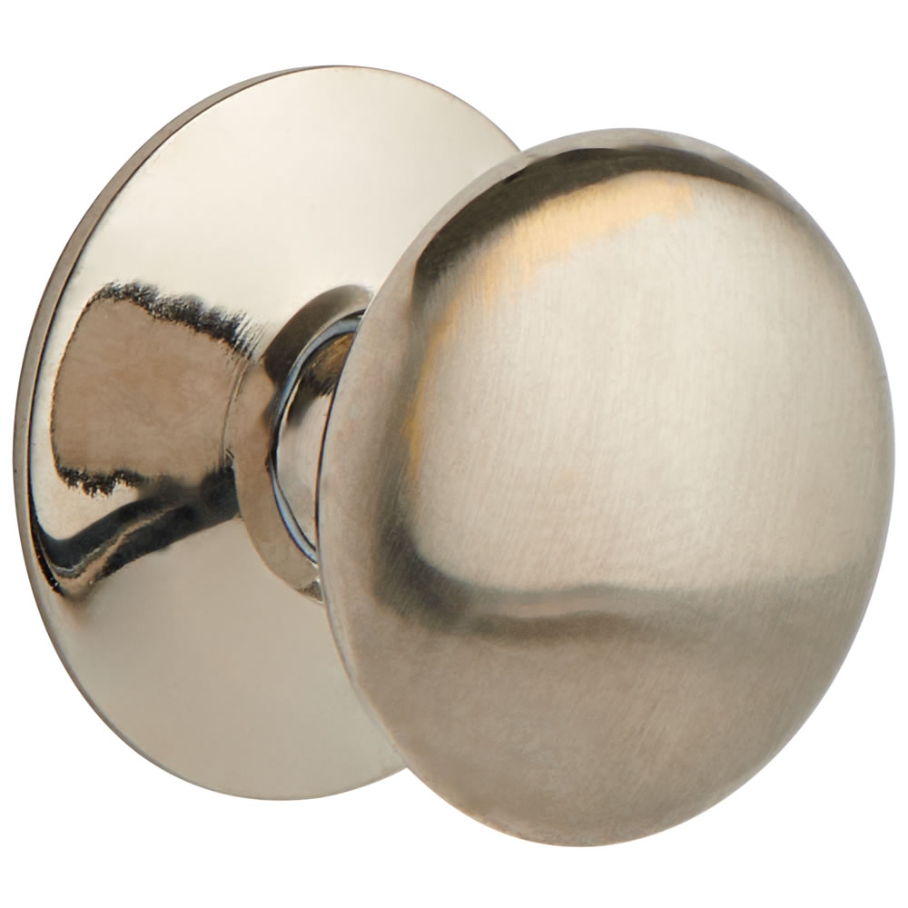 Wilko Button Knob Satin 25mm 4pk Wilko