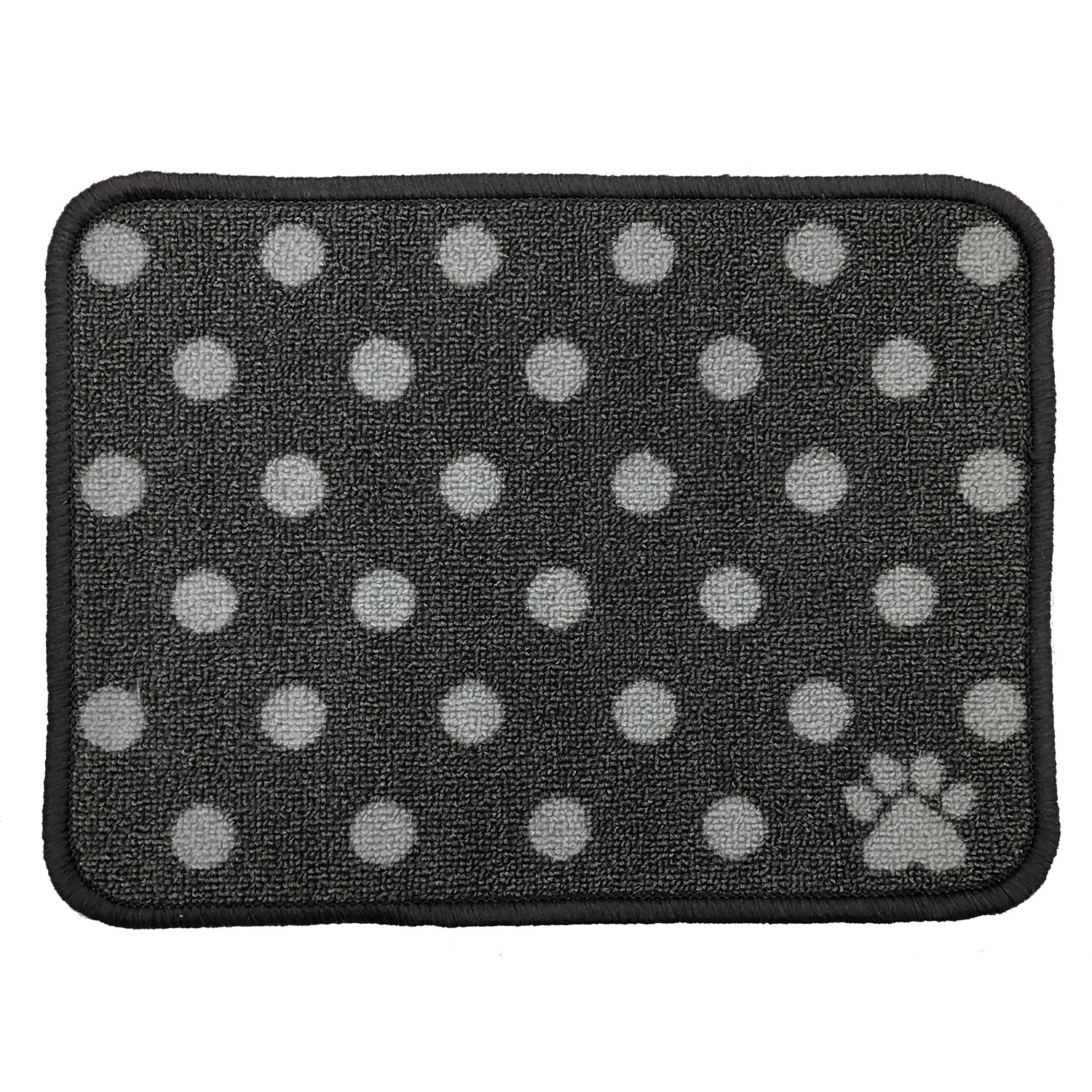 Mighty Paws 40 x 30cm Grey Dotted Pet Feeding Mat Image 2