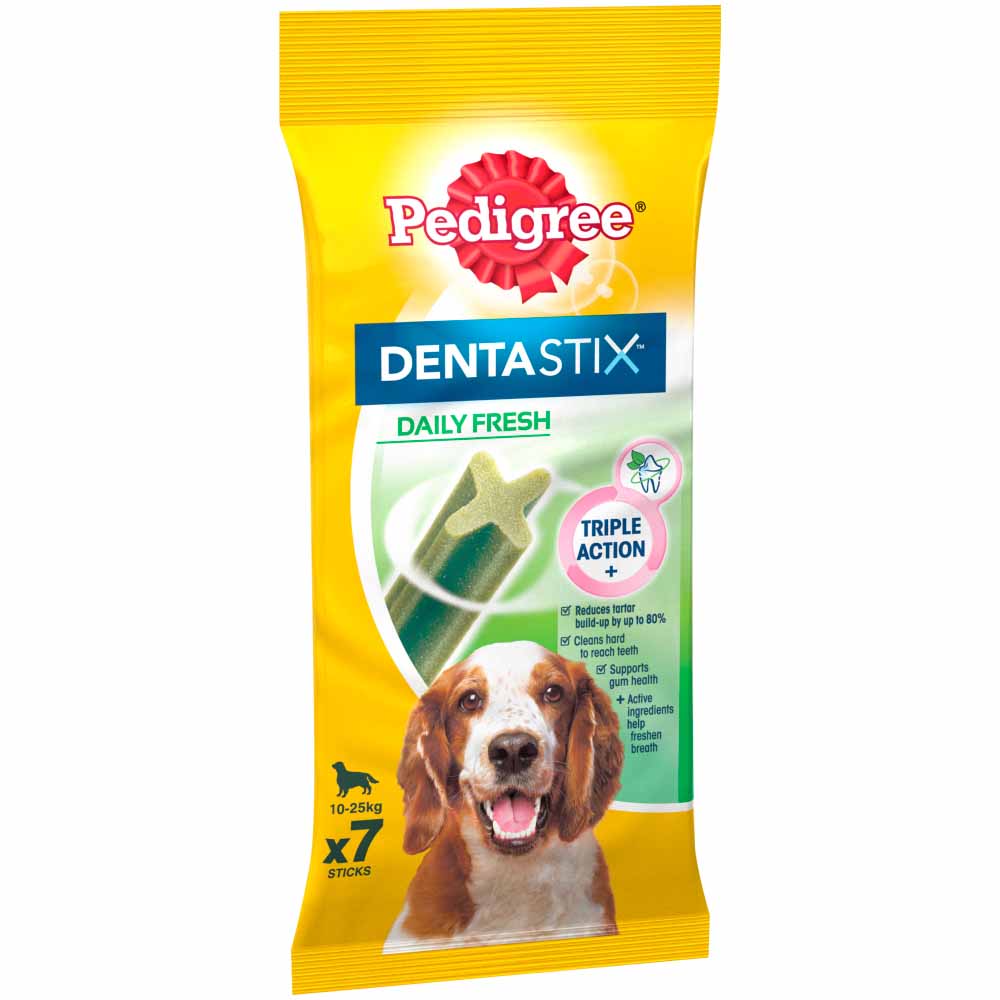 Pedigree 7 pack Dentastix Daily Oral Care Dog Treats for Medium Dogs Image 2
