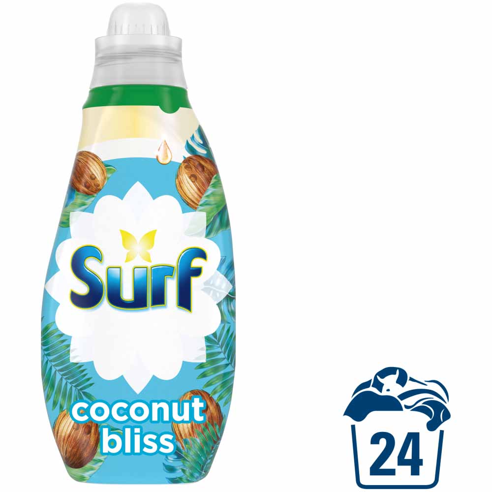 Surf Coconut Bliss Concentrated Liquid Laundry Detergent 24 Washes 648ml Image
