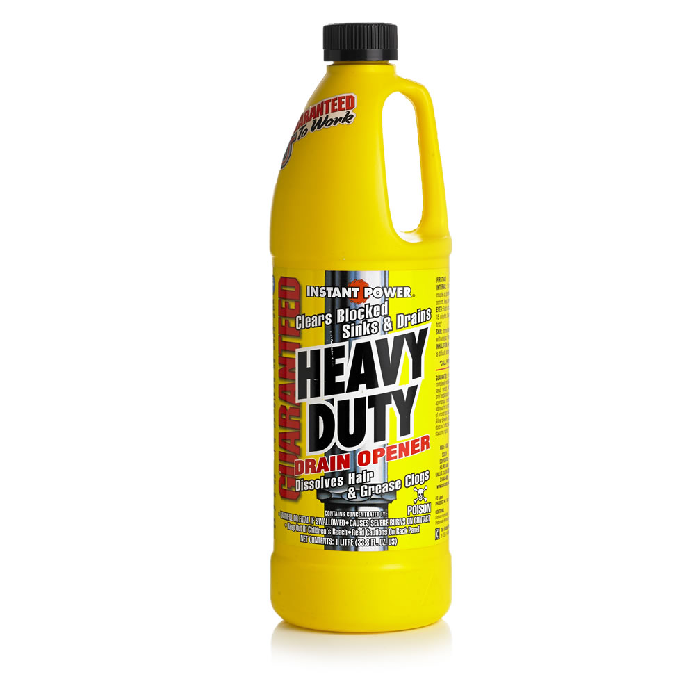 Heavy Duty Drain Opener (Yellow Bottle) - Instant Power