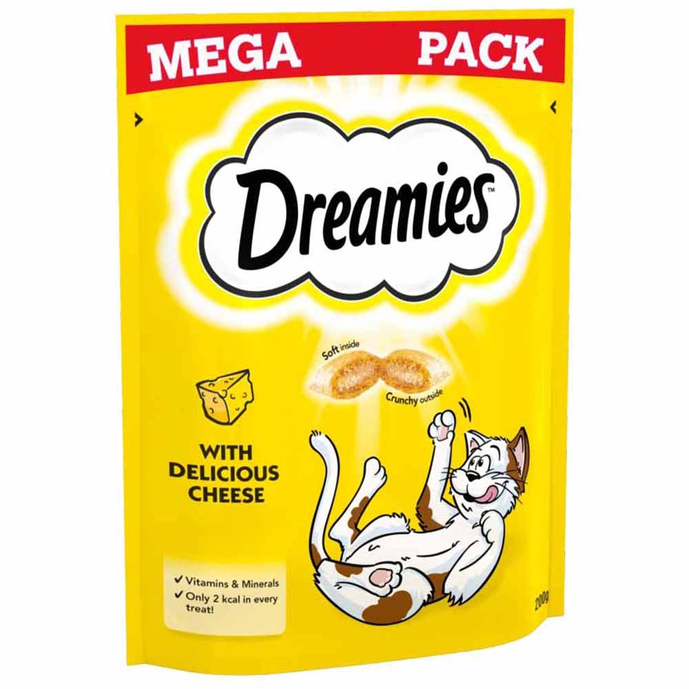 Dreamies Delicious Cheese Cat Treats Mega Pack Case of 6 x 200g Image 4